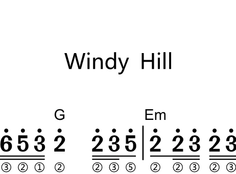 第112课:Windy hill 风之谷 动态乐谱