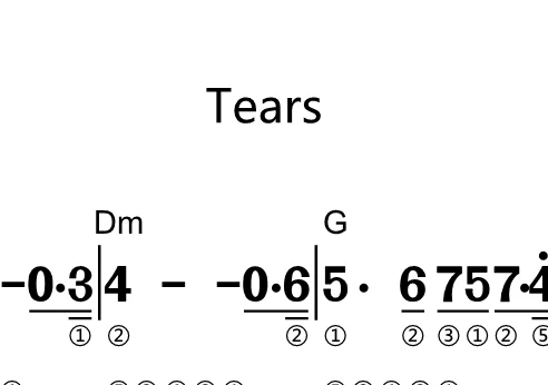 第113课:Tears 动态乐谱